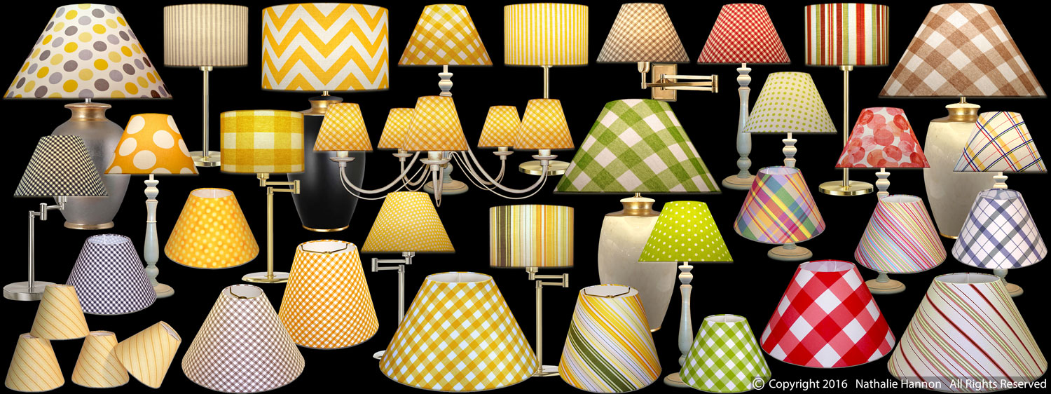 Lampshades Stripes - Checks - Dots