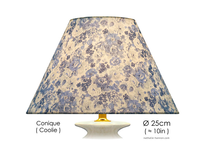 Lampshade Tiny Florals - Blue