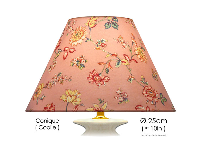 Lampshade Fleurs - Rose Praliné