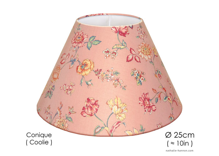 Lampshade Fleurs - Rose Praliné