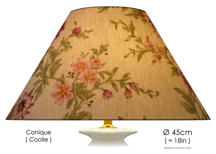 Abat-jour Antique Florals - Beige