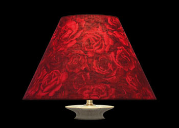 Lampshades Roses - Rouge Rubis