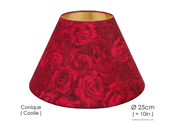 Lampshade Roses - Rouge Rubis