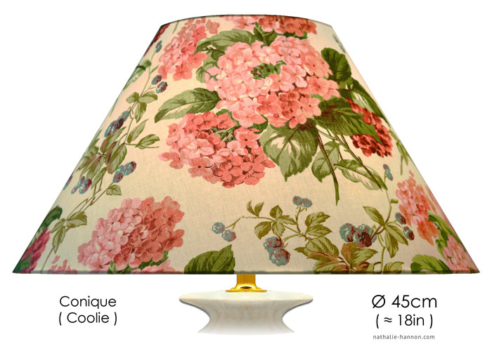 Lampshade Hortensia - Rose