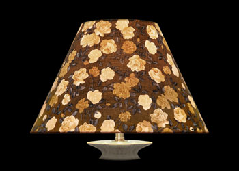 Lampshades Petites Roses - Brun