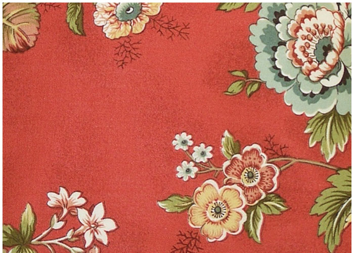 Abat-jour Floral Art - Red