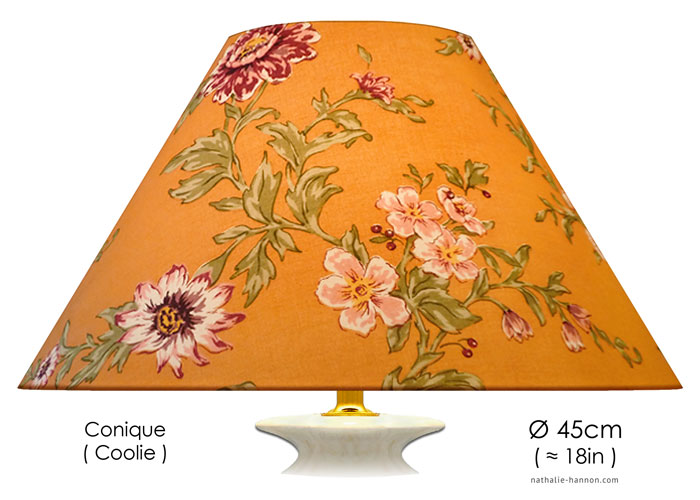 Lampshade Antique Florals - Orange