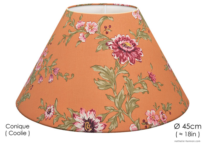 Abat-jour Antique Florals - Orange