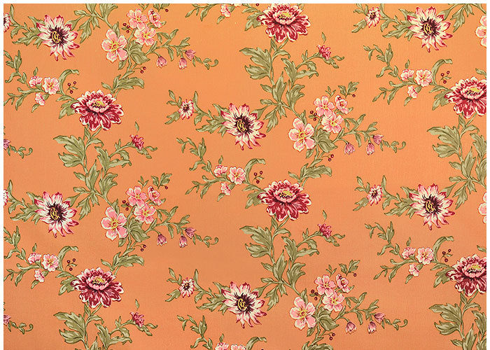 Lampshade Antique Florals - Orange