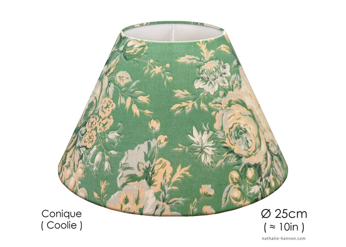 Lampshade Fleurs - Vert Ancien