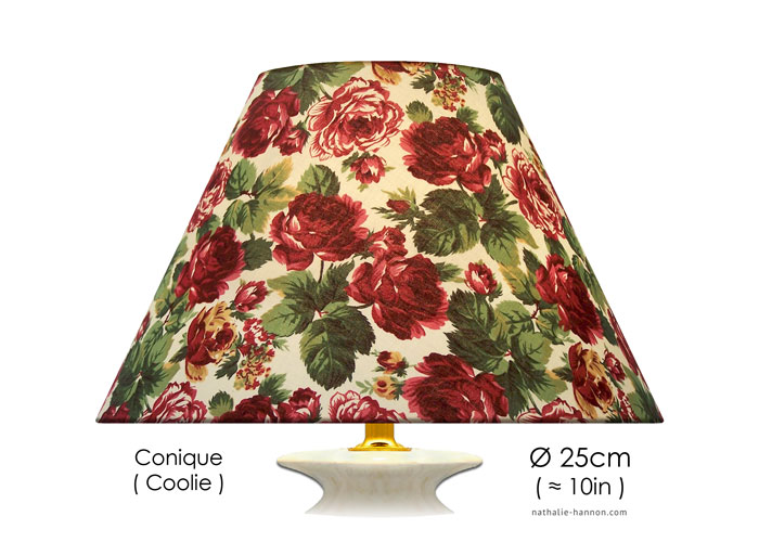 Lampshade Roses - Burgundy Red