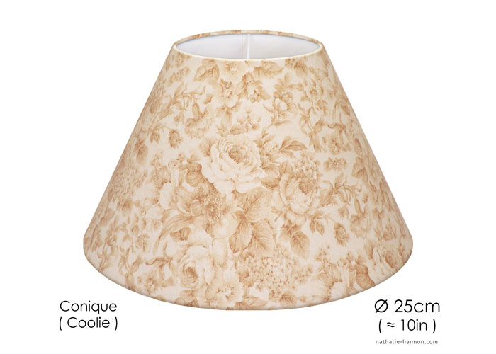 Lampshade Floral Beige et Ivoire