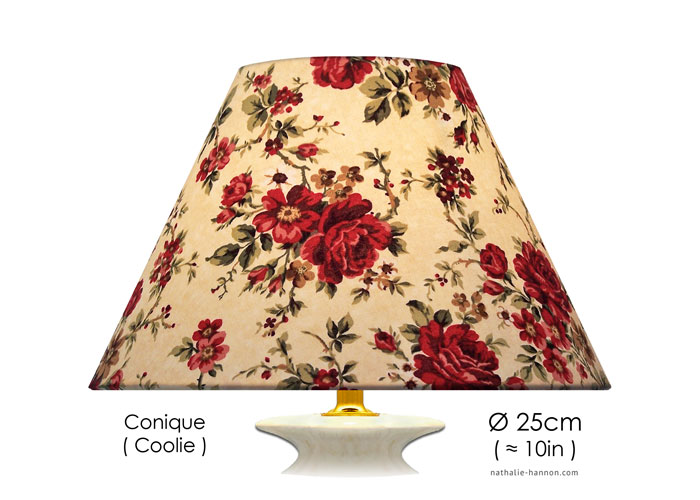 Lampshade Dark Florals