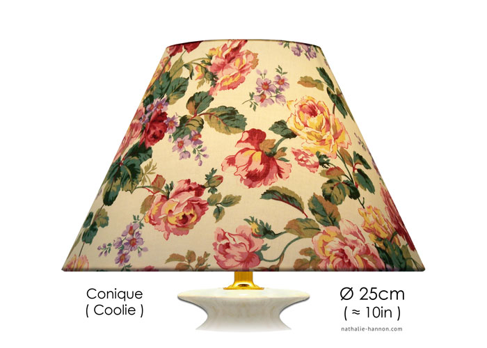 Lampshade Romantic Flowers - Cream