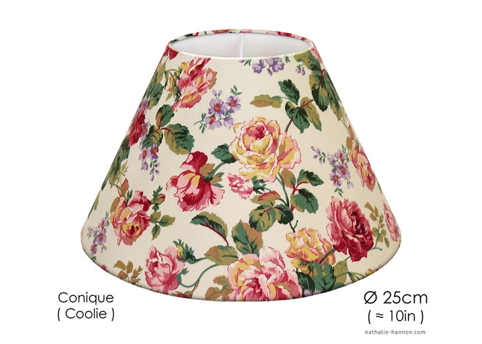 Lampshade Romantic Flowers - Cream