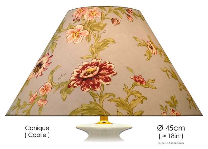 Lampshade Antique Florals - Blue