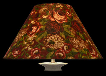 Lampshades Winter Floral - Burgundy