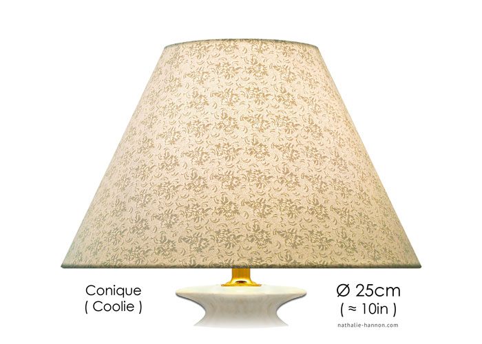 Lampshade Small Florals - White