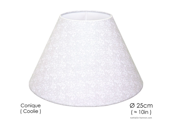 Lampshade Small Florals - White