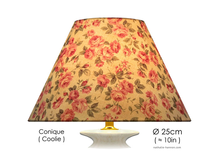 Lampshade Petites Roses Anciennes