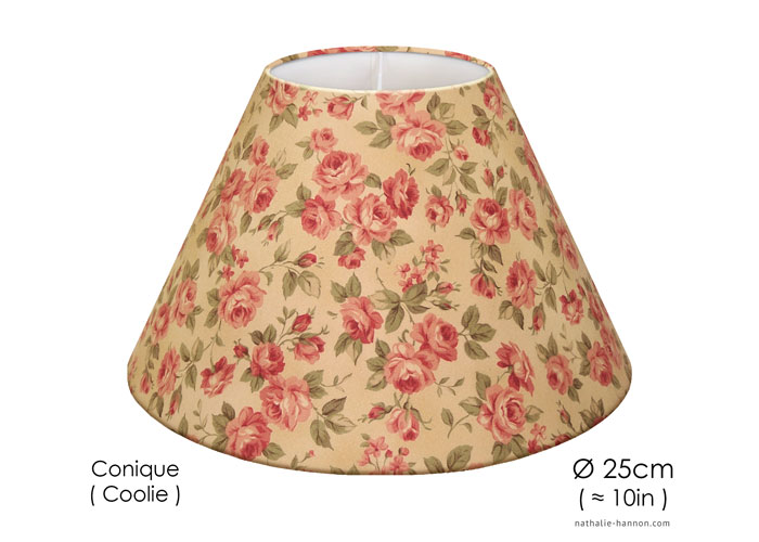 Lampshade Petites Roses Anciennes