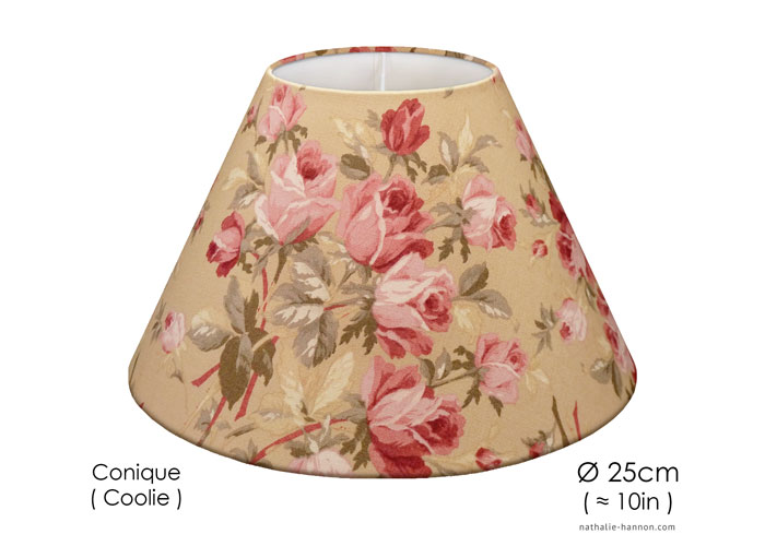 Lampshade Roses Anciennes