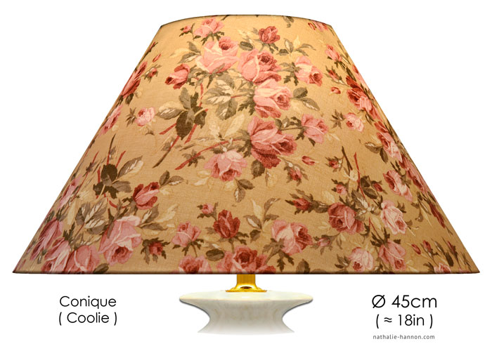 Lampshade Roses Anciennes