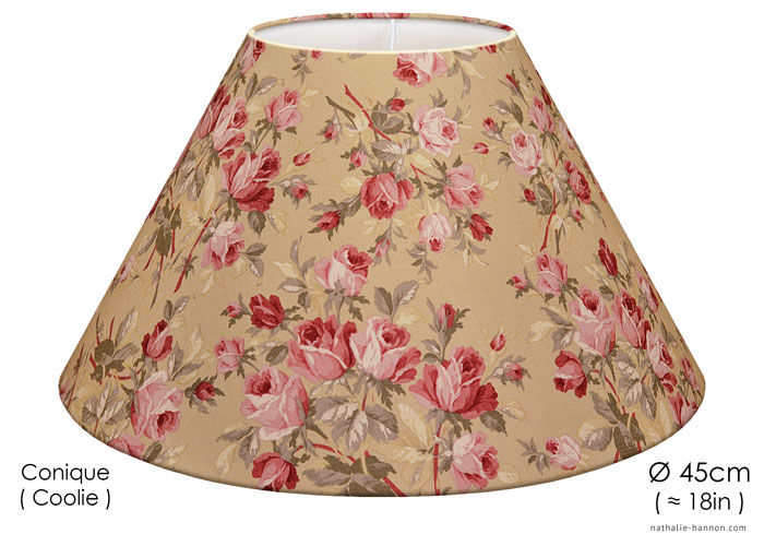 Lampshade Roses Anciennes