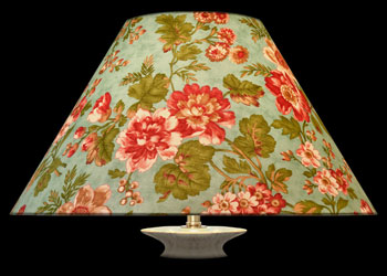 Lampshades Florals - Ocean Green