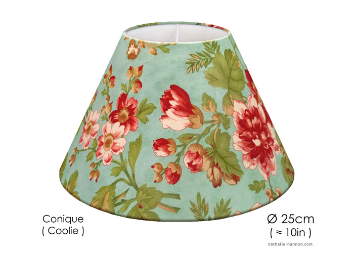 Lampshade Florals - Ocean Green