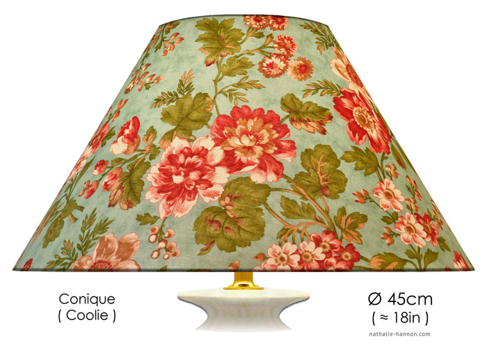 Lampshade Florals - Ocean Green