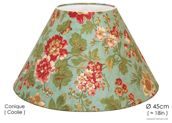 Lampshade Florals - Ocean Green