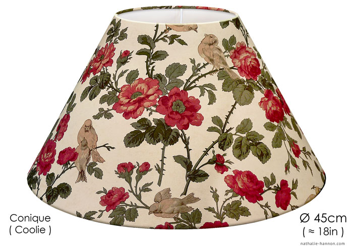 Lampshade Birds and Roses