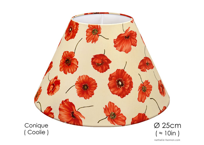 Lampshade Coquelicot