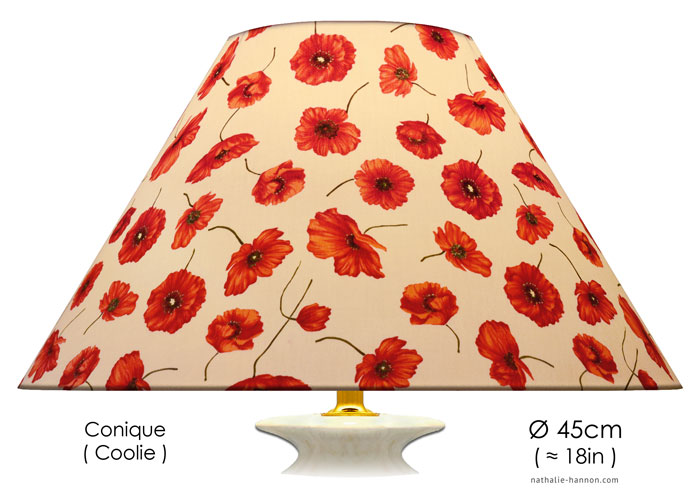 Lampshade Coquelicot