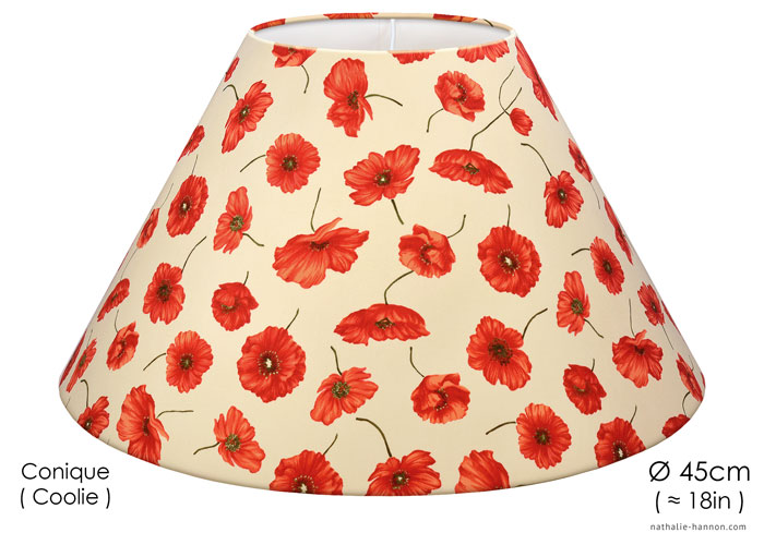 Lampshade Coquelicot