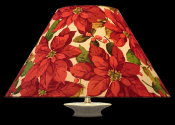 Lampshades Poinsettias