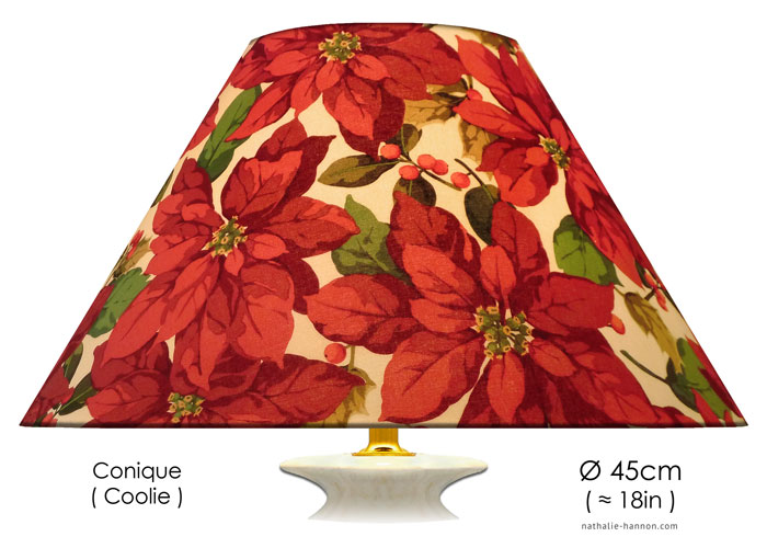 Lampshade Poinsettias