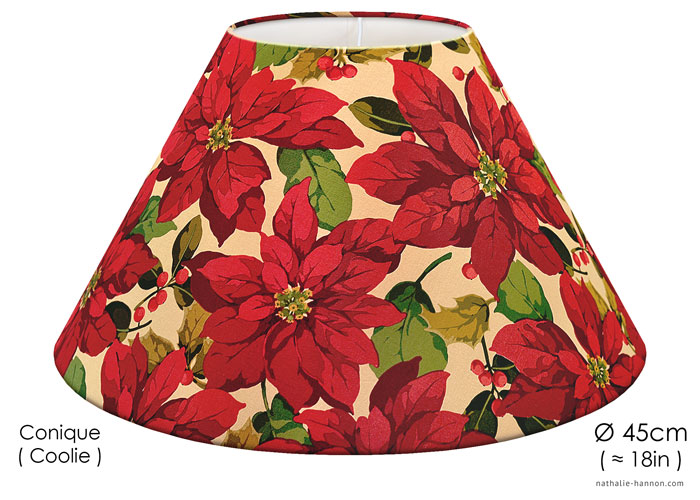 Lampshade Poinsettias