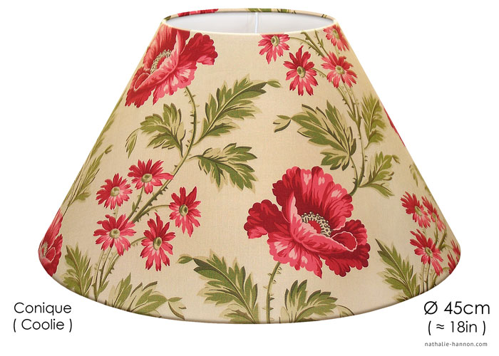 Lampshade Floral - Beige Corail