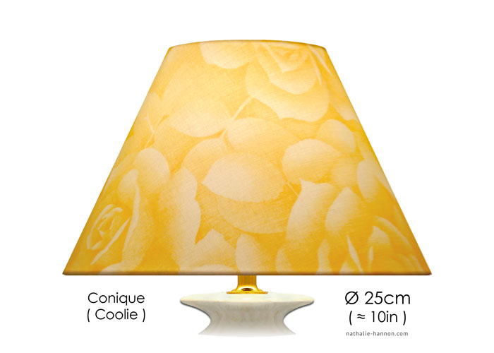 Lampshade Yellow Roses