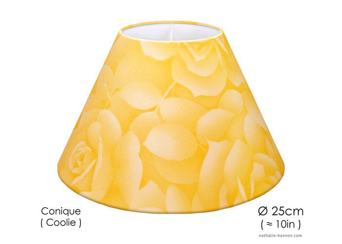 Lampshade Yellow Roses