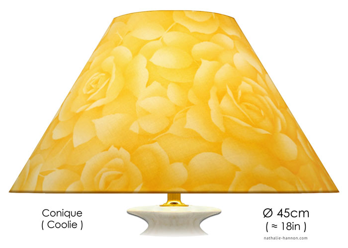 Lampshade Yellow Roses