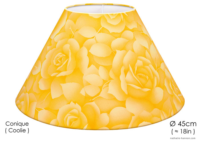 Lampshade Yellow Roses