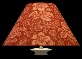 Abat-jour Floral Art - Burgundy