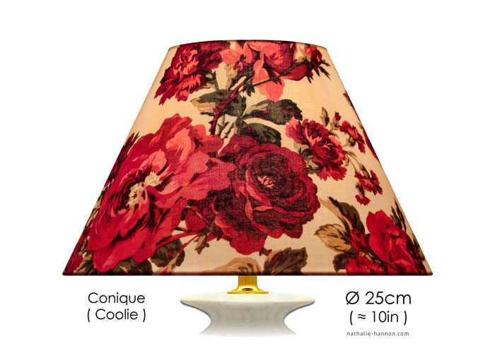 Lampshade Winter Roses