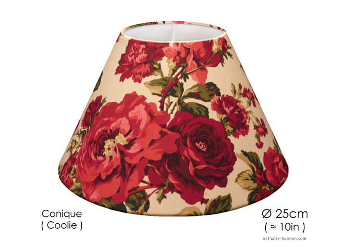 Lampshade Winter Roses