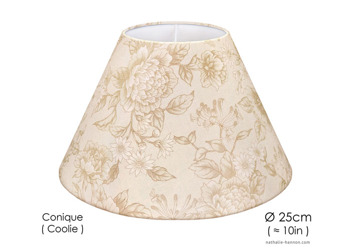 Lampshade Fleuri Beige