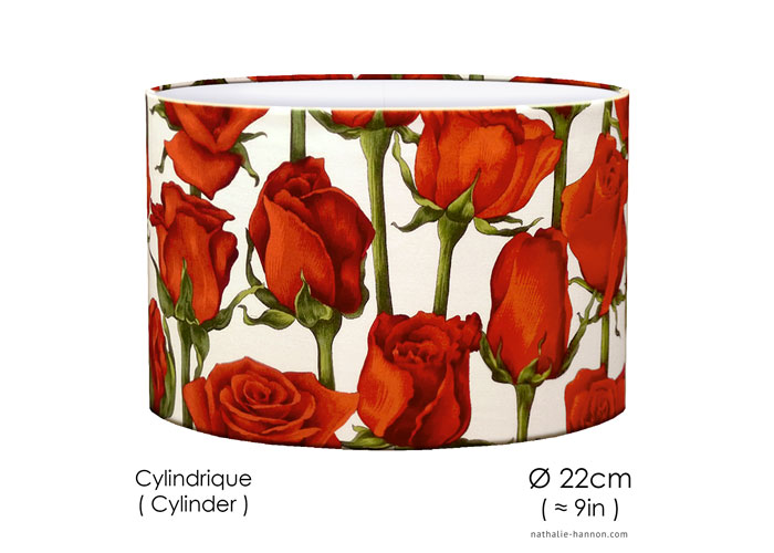 Lampshade Roses et Tiges
