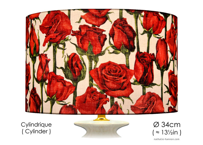 Lampshade Roses et Tiges